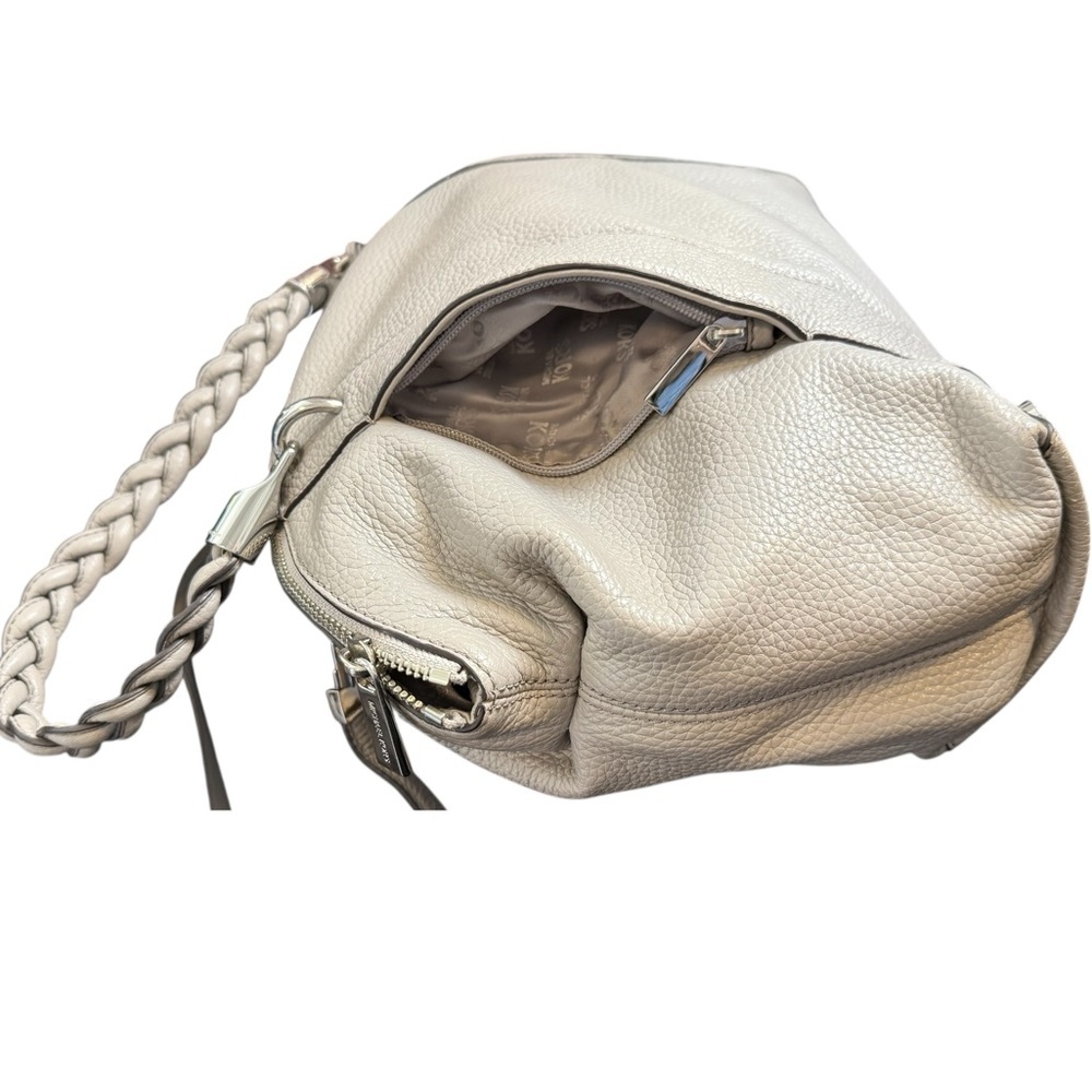 Michael Kors Taupe Leather Shoulder Bag - Picture 6 of 11
